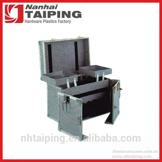 Silver Aluminum Cosmetic Boxes Metal Makeup Case Personalized Makeup Cases