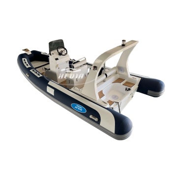 5.8m Fiberglass RIB Deep-V Fishing Boat with 90HP Engine