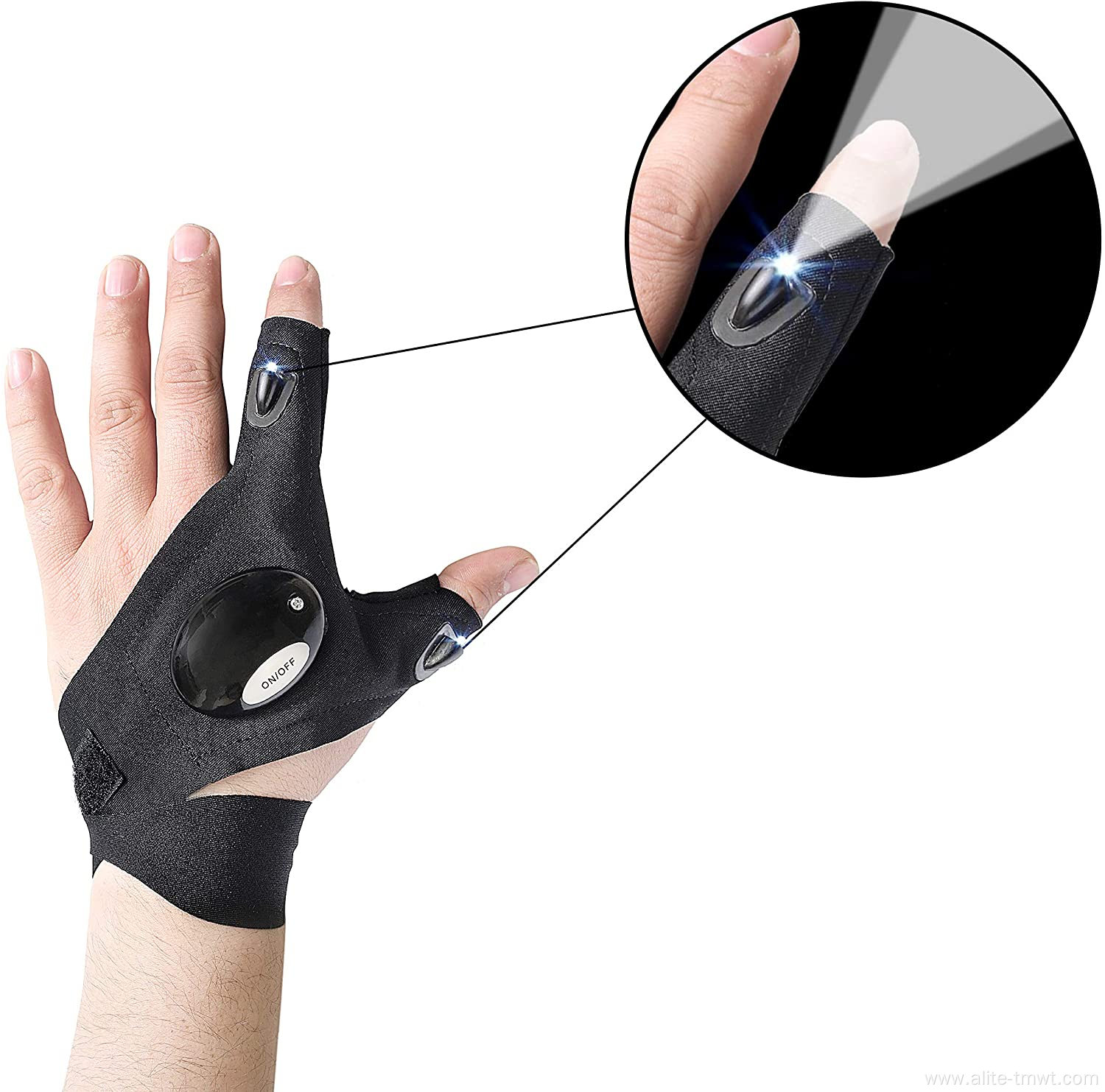 Magic Strap Fingerless Glove