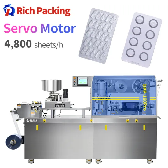 Machine Blister Pack Tablet Capsule Thermoforming Packing Machine