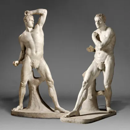 Classic marble nude figure sculpture stone nude muscle men statue