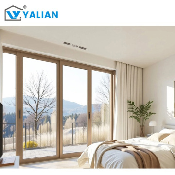 Modern Design Two-Track Aluminum Alloy Sliding Door