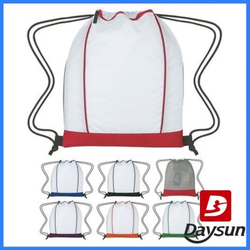 New Lightweight Two-Tone Drawstring Backpack Sports Pack