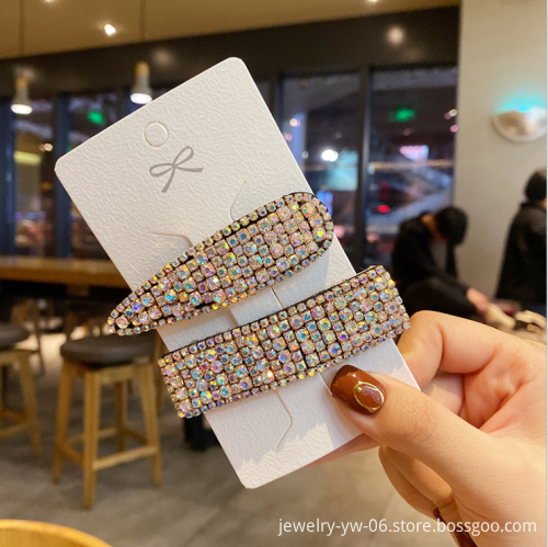 Korean Fashion Rhinestone Hair Clips and Pins Set for Long Hair