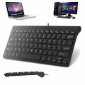 Office Home Portable Slim Waterproof Keyboard Mini USB Wired 78 Key For Laptop PC Computer Macbook