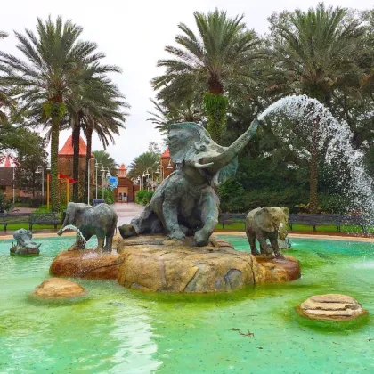 Garden bronze elephant family statues copper elephant statue for sale