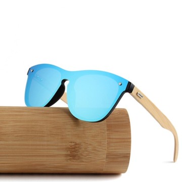 Bamboo Sunglasses Feminine Metal Bridge