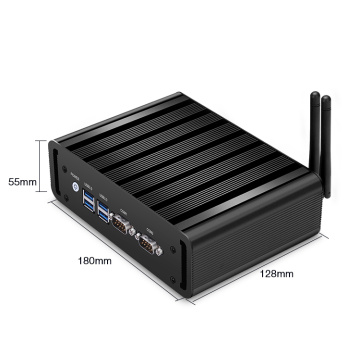 I5 5200U Komputer Perindustrian Fanless Dual Lan