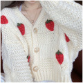 women's autumn and winter thick strawberry sweater