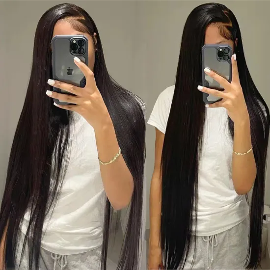 13*4 Lace Front Wig 30inch Long Straight Brazilian Hair Remy Hair Hand Tied Wig Transparent French Lace ALL Colors