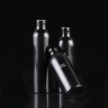 Popular contenedor de botellas de aluminio negro brillante