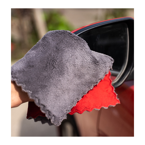 New Design Coral Car Cleaning Cloth Customized Logo