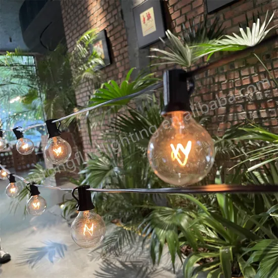 Outdoor Waterproof IP44 10m G40 Globe Bulb Christmas String Lights