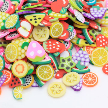 10mm Fruit Slice Watermeloen Citroen Nail Art Sticker DIY Design Decoratie Schoonheid Polymeer Klei Tool