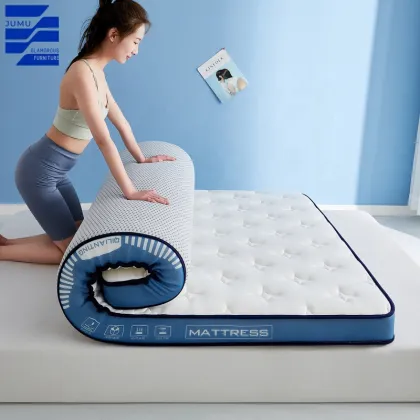 Wholesale Maternal and Infant Foldable Double Bed Sponge Mattress with Milk Silk Latex Memory Foam