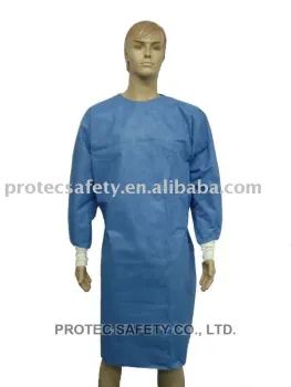 SMS surgical gown with reinforce coating