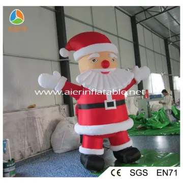 Outdoor inflatable Christmas moving Santa for sale