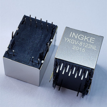 INGKE YKGV-8123NL Direct Substitute JD3-0002NL 1 Port 1000 Base-T Vertical RJ45 Ethernet Connectors