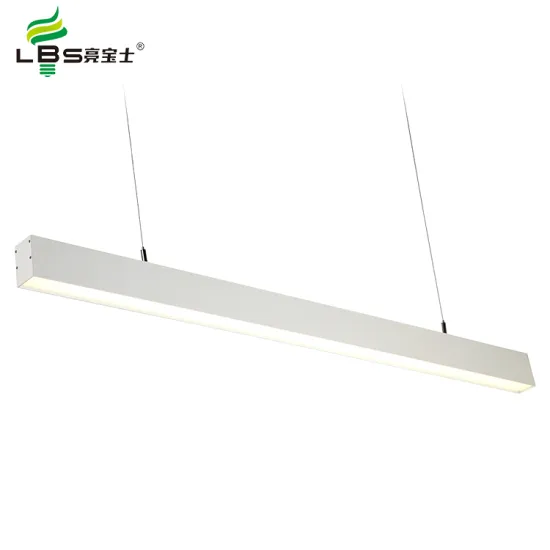 5-Year Warranty Modern Design Hospital Office Linear Chandelier: 36W Commercial LED Pendant Light in Aluminum
