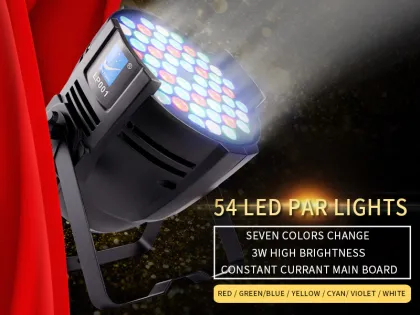 Big Dipper Betopper SevenStars Par Lights 54X3W DJ Stage LED Light RGBW 162Watt LP001 LP001-H