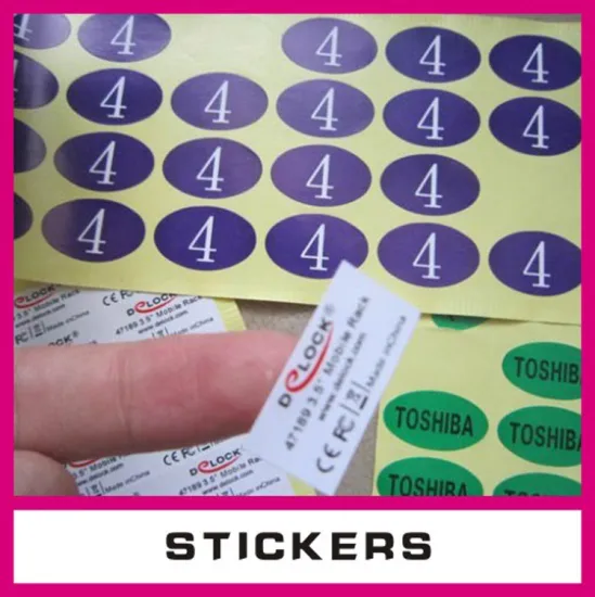 Hot sale China manufacutring die cut heat resistant food adhesive labels