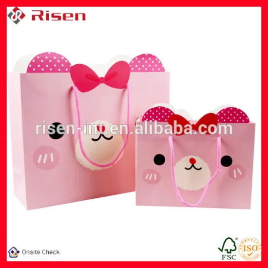 Fashion cheap customized paper bags