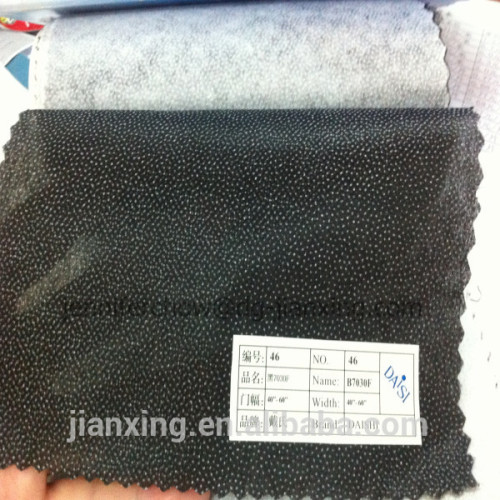 Double dot nonwoven interlining for garment