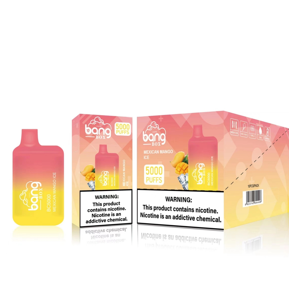 BANG BC 5000PUFFS Recarregável Vapes descartáveis ​​Tipo C