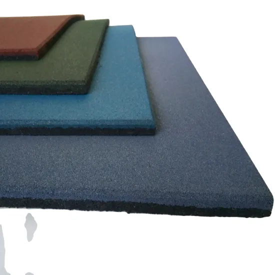 Anti-Slip Black Gym Flooring: Elastic Rubber Balcony Mat