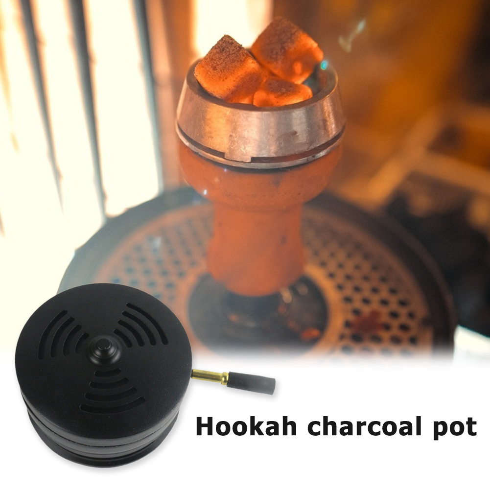 Windproof Hookah Charcoal Bowl Shisha Charcoal Holder Metal Accessories Windproof Hookah Charcoal Partition Carbon Bowl