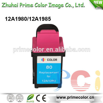 Replacement Ink Cartridge for Lex mark 12A1980 12A1985