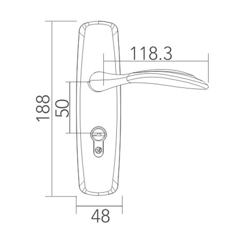 Modern simple split lock