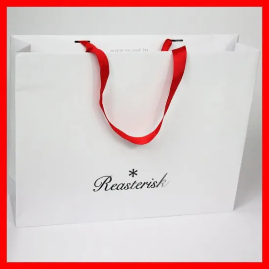 Hot sale white kraft paper bags