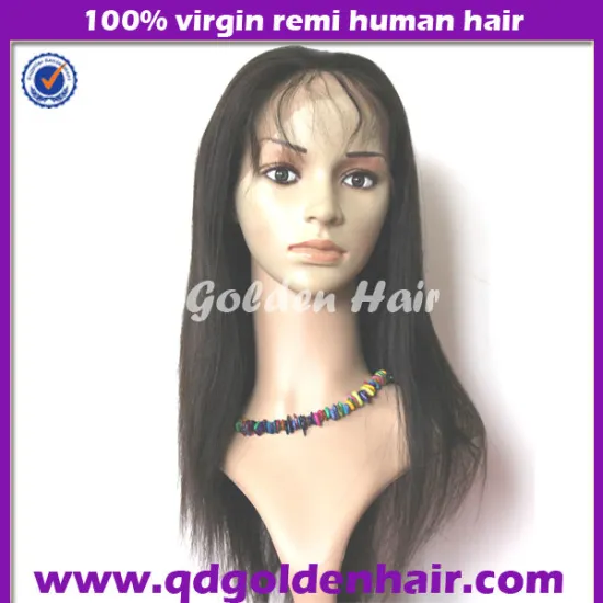 Golden Hair 100% Top Quality Natural Hairline Full Lace Wig Malaysia With Baby Hair