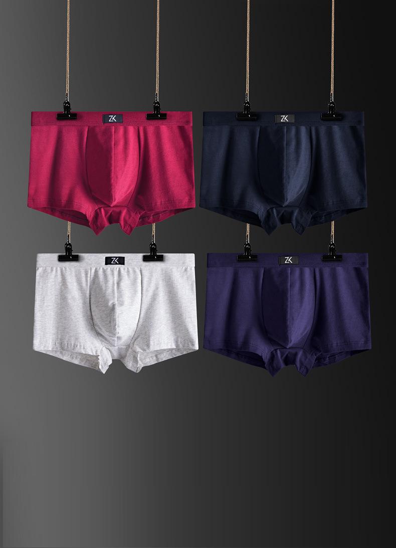 Boxers of men's cotton panties