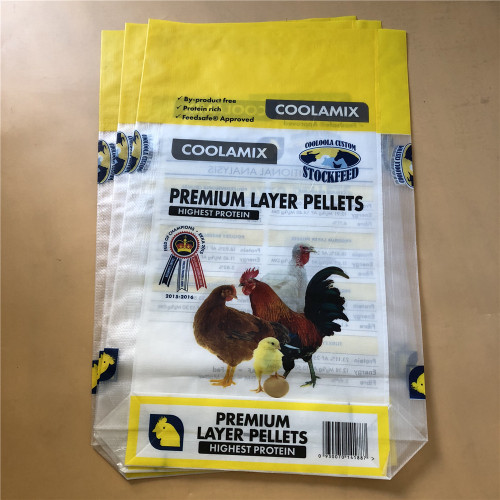 block bottom packaging bag with top open