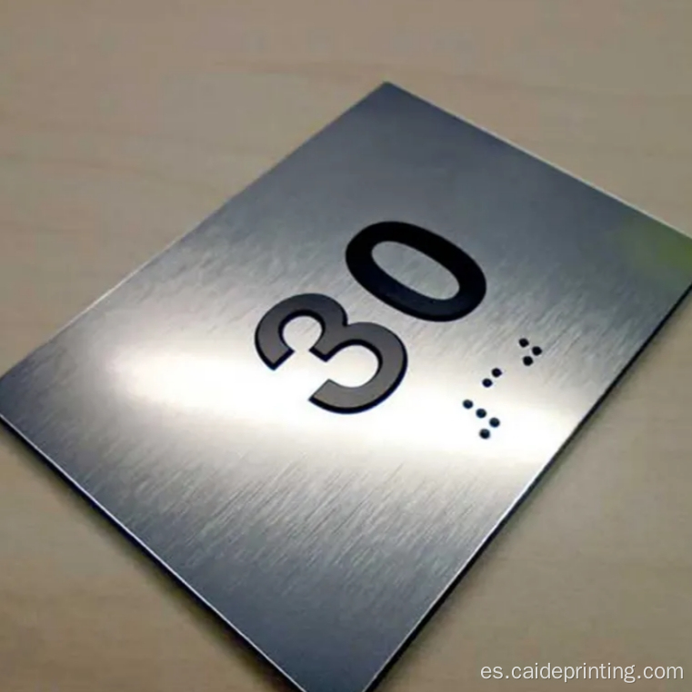 Número de habitación de Ada Braille diseñada a medida