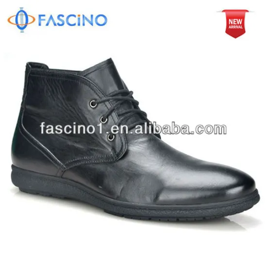 Black men dress leather boots