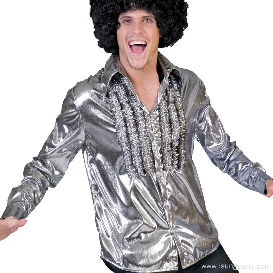 Men's Silver Disco Shirt