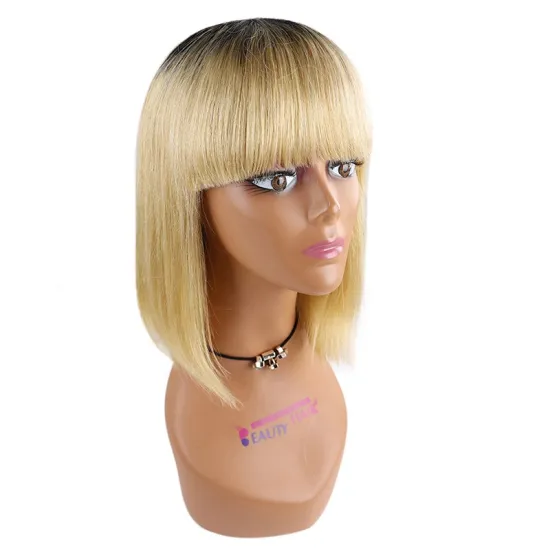 Cheap Price Wholesale Colored 100% Human Hair BOB Wigs
