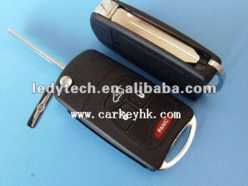 Chrysler 3+1 buttons flip modified remote key shell,car key cover