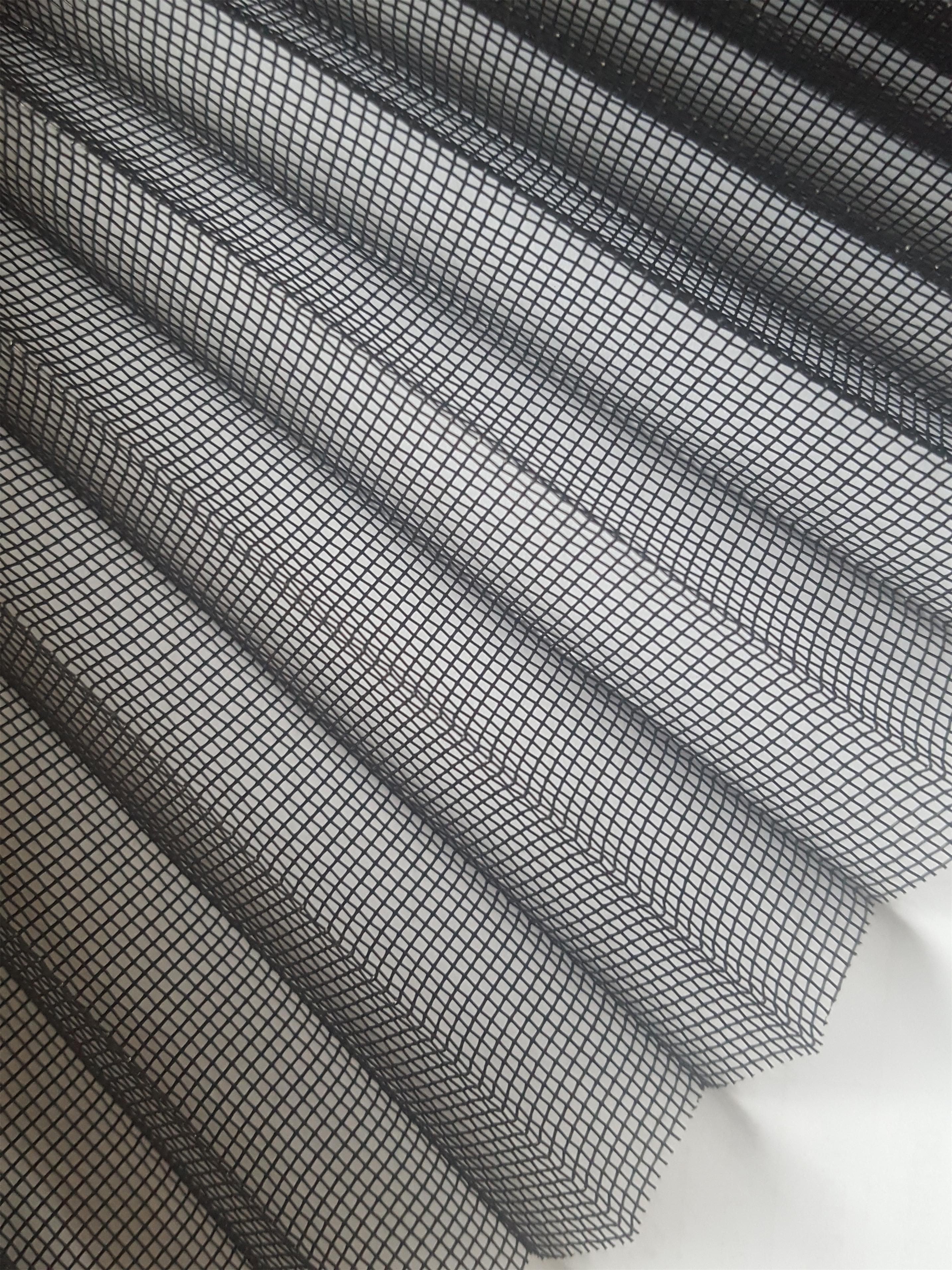 Rede de mosquitos plissados ​​para janela e porta