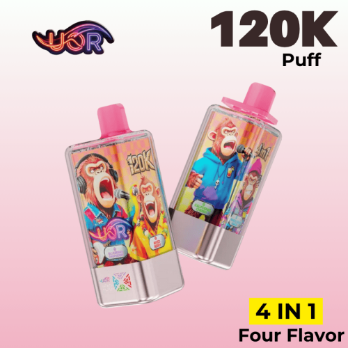 UOR 120000 4 Distinct Flavors Screen Display Vape