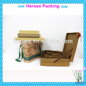 Trade Assurance kraft paper boxes craft paper box lid brown