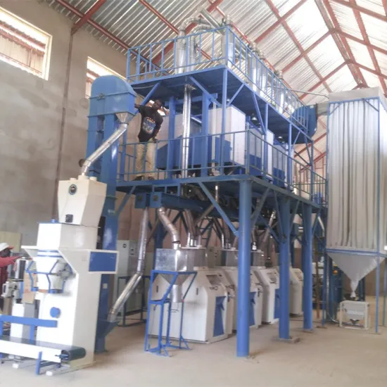 50 TPD automatic maize flour mill machinery
