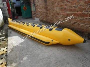 2016 Floating Banana Boat cheap water inflatable banana towable sports 10 person Banana Boats