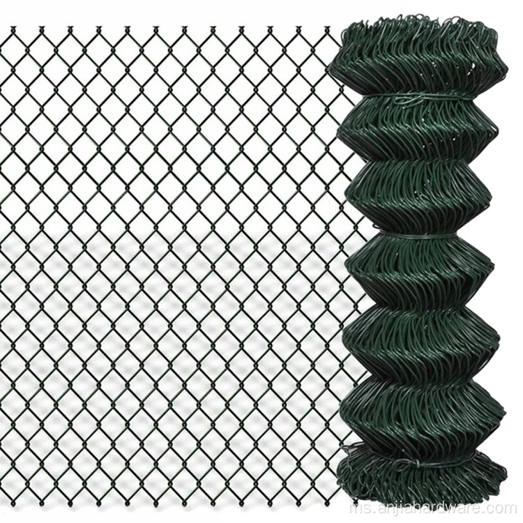 5x5cm 6feet Galvanized Diamond Mesh Chain Link Fence