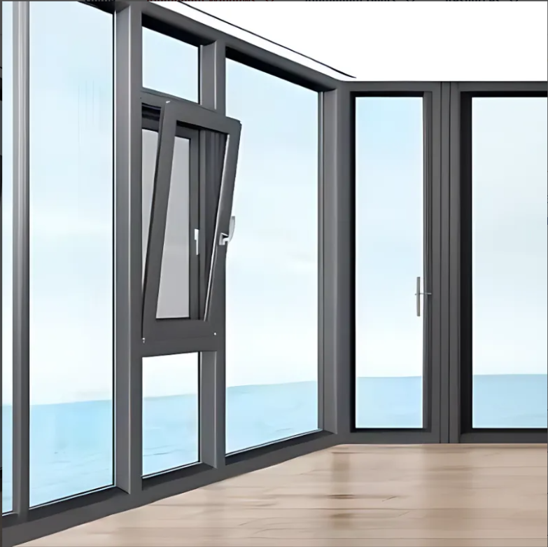 Aluminum tilt and turn windows