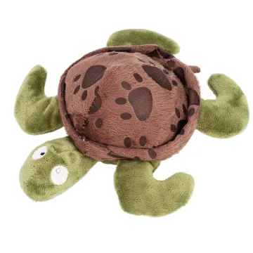 Interactive Plush Turtle Dog Toy with Sound