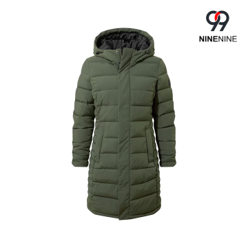 Jaqueta isolada resistente ao chuveiro longo para mulher